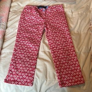 Mini Boden Red Floral Kids Bottoms